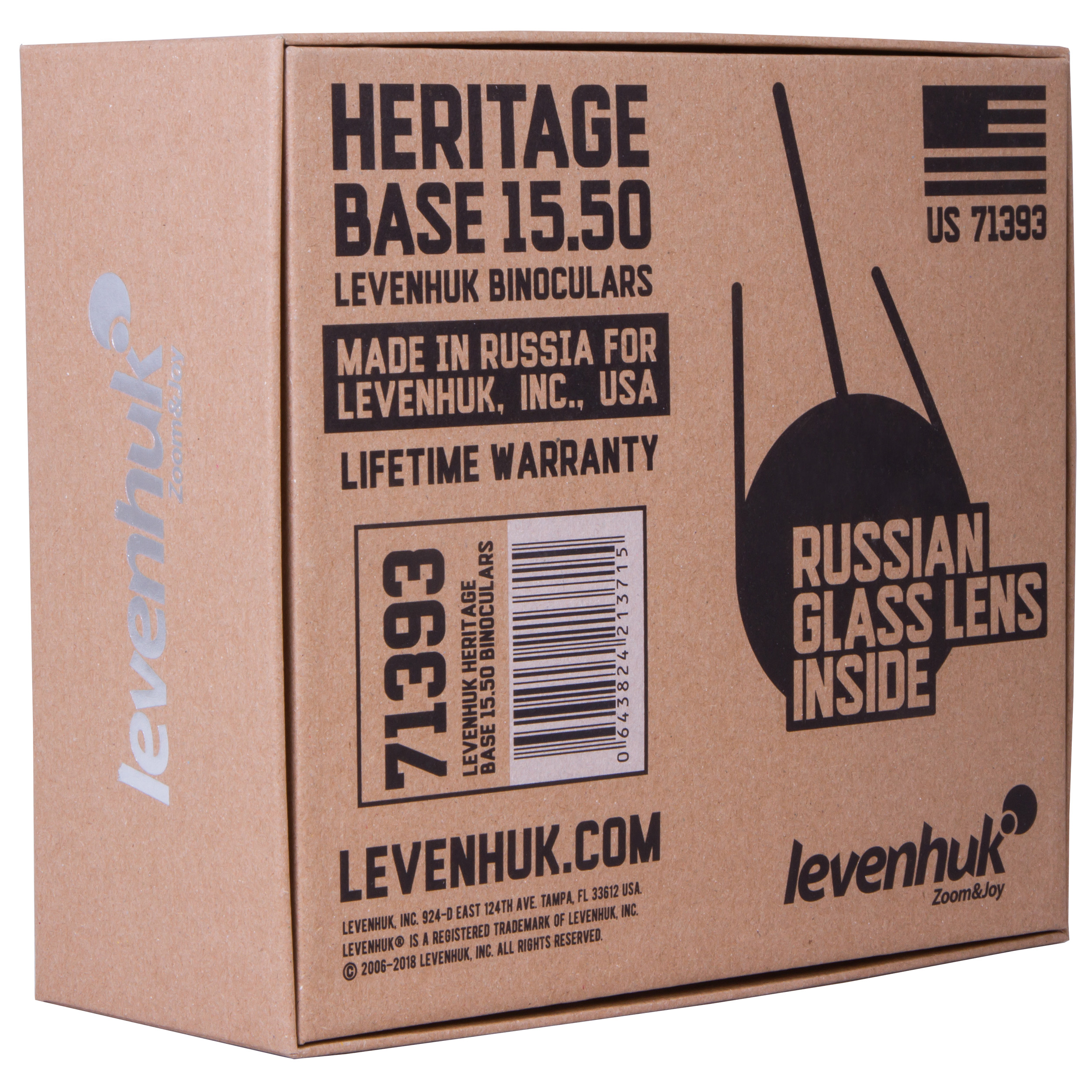 Caja de prismáticos Levenhuk Heritage Base 15x50, 71392