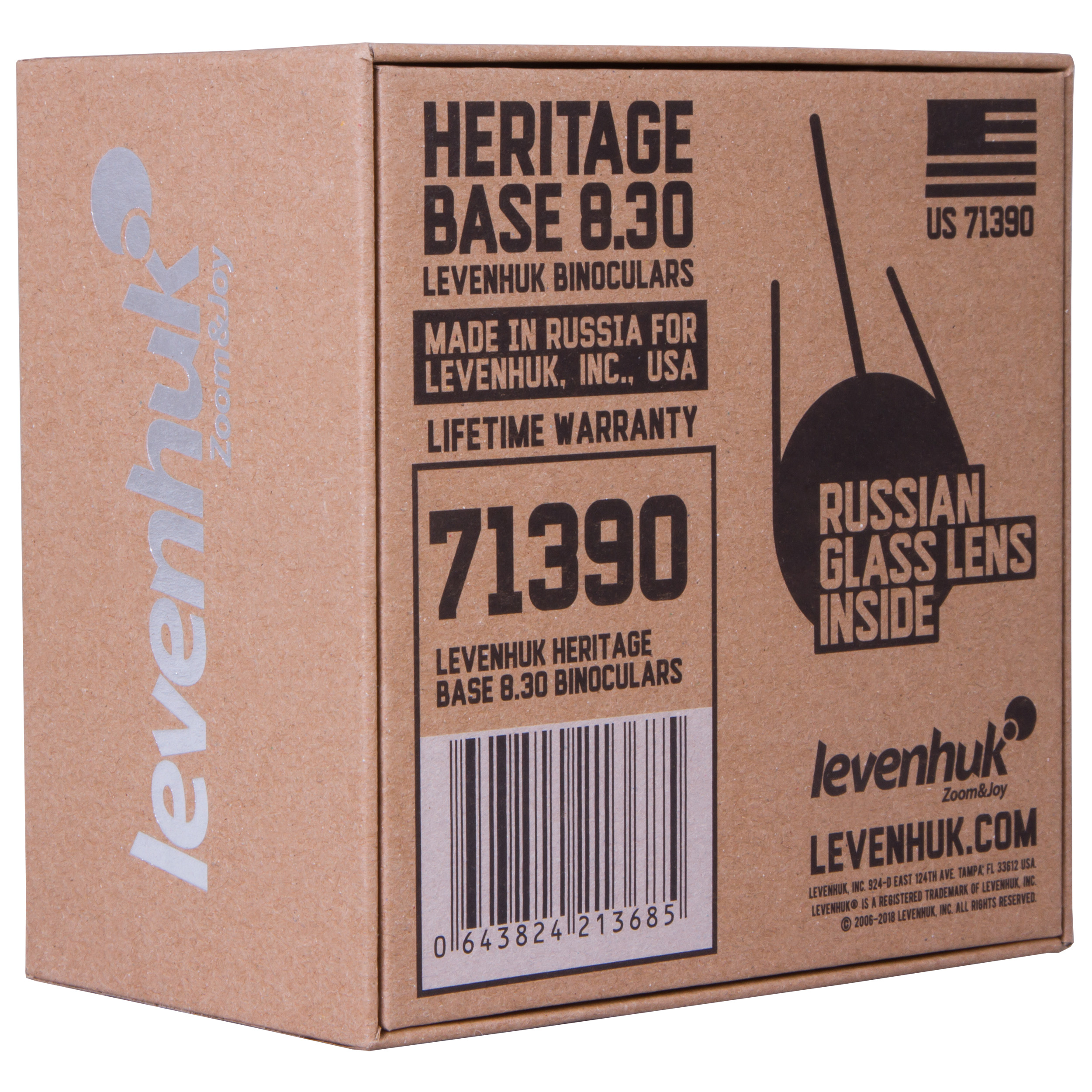 Caja de prismáticos Levenhuk Heritage Base 8x30, 71390